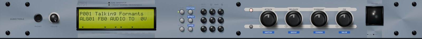 The front panel of the ATFS1.